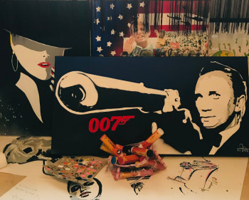 Named contemporary work « Bond », Made by FRANCKPOPART