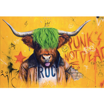 Named contemporary work « Punk's not dead », Made by BAZART GRAFIK