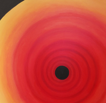 Named contemporary work « Black hole n°10, a dante's inferno for many stars », Made by DOMINIQUE BRUNET