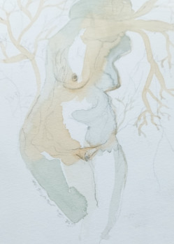 Named contemporary work « Femme nature », Made by LISA DORA FARDELLI