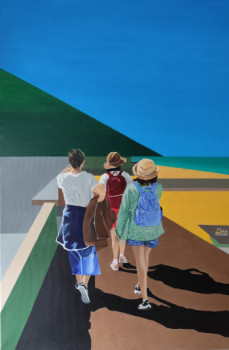 Named contemporary work « Paseo por la banda », Made by MACU TOVAR