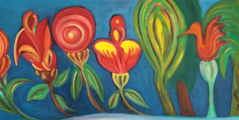 Named contemporary work « Las flores mágicas. », Made by VELVI