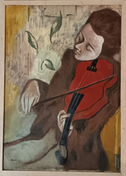 Named contemporary work « Violonist », Made by FRIDA NARIN