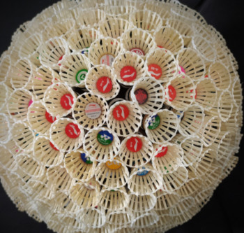 Named contemporary work « Fossile de corail badminton », Made by MACAPI