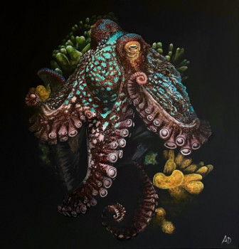 Named contemporary work « Octopuss », Made by ANGEL’ART