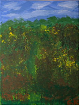 Named contemporary work « Herbststimmung », Made by G.K.