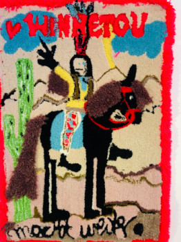 Named contemporary work « Winnetou macht weiter », Made by ELKEDAG