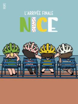 Named contemporary work « L'arrivée du Tour de France à Nice », Made by POP'S