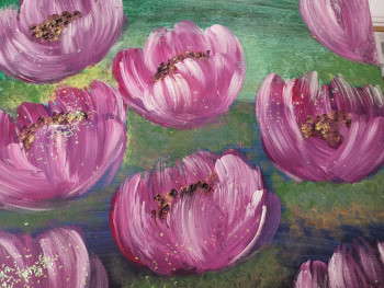 Named contemporary work « SEEROSEN - water lilies », Made by FAIRYDUST