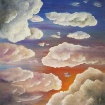 Named contemporary work « L'instant du crépuscule », Made by ANNE ROBIN