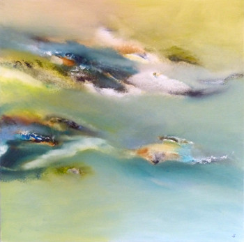 Named contemporary work « Vagues d'âmes », Made by VIVIANE DE BARBA