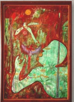 Named contemporary work « La forêt brûle », Made by PAPILONAA