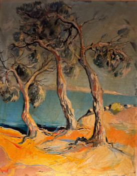 Named contemporary work « 3 arbres », Made by CHRIST MAD