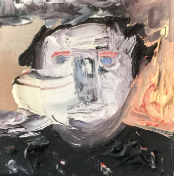 Named contemporary work « AUTOPORTRAIT 1 (Vivre avec le feu…) », Made by CHRISTOPHE LE BIHAN