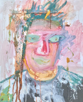 Named contemporary work « AUTOPORTRAIT EN RASTAQUOUÈRE », Made by CHRISTOPHE LE BIHAN