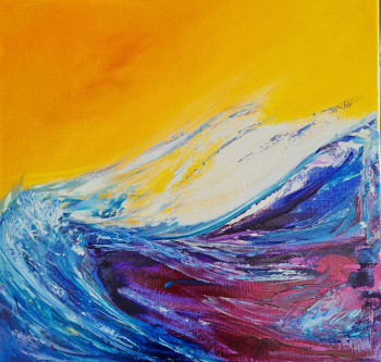 Named contemporary work « LA VAGUE », Made by CATHERINE JACOMET