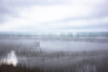 Named contemporary work « Blurry sea II », Made by CARMEN LAZARESCU