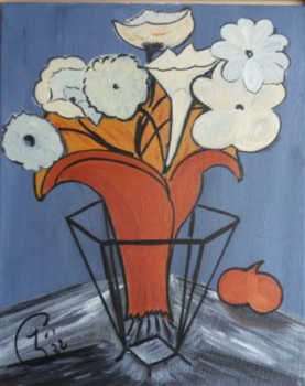 Named contemporary work « LES FLEURS D'HIVER », Made by JOSé GARCIA