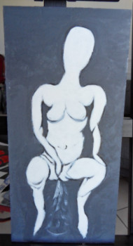 Named contemporary work « LA PISSEUSE ET LE PISSEUR SUR LA MEME PLANCHE », Made by JOSé GARCIA