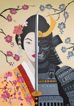 Named contemporary work « L'âme du Japon », Made by AUDREY RIDEY