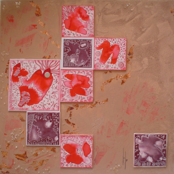 Named contemporary work « PRALINES », Made by LIS LEV.