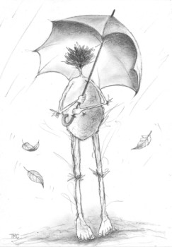 Named contemporary work « Le vieux parapluie », Made by TMC