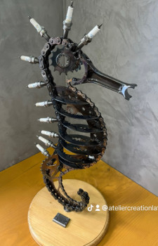 Named contemporary work « HIPPOCAMPE », Made by ATELIER CRéATION LA FORGE