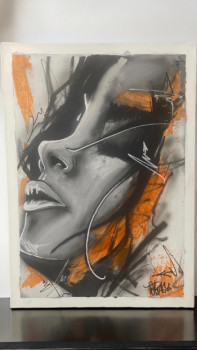 Named contemporary work « Woman in Orange », Made by ARTPUNKT / ORAS