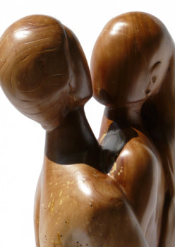 Named contemporary work « Couple », Made by ANNE MARIE REIBAUD -NICOLI