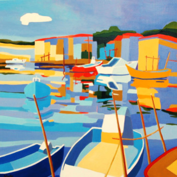 Named contemporary work « Sète, les cabanes de la Pointe Courte », Made by JEAN-NOëL LE JUNTER