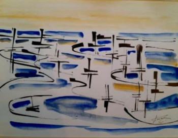 Named contemporary work « CIEL et MER », Made by LOUIS LERAY