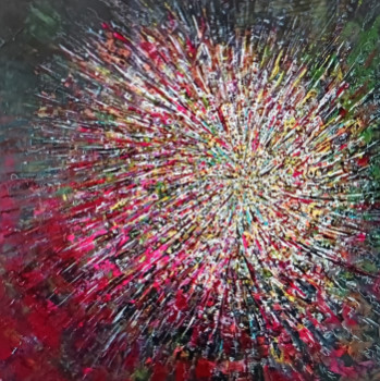 Named contemporary work « Firework one », Made by STEP BY STEF