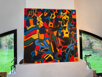 Named contemporary work « Black and colors - mai 2020 », Made by AUGUSTIN THéRY