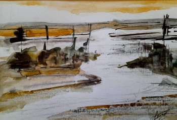 Named contemporary work « La Baie de SOMME », Made by LOUIS LERAY