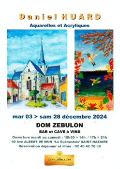 Named contemporary work « Affiche Expo perso au Dom Zébulon », Made by DANIEL HUARD