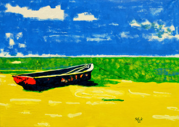 Named contemporary work « Pirogue à Rodrigues », Made by STEFH2K