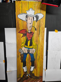 Named contemporary work « Lucky Luke », Made by DOMINICANO BLANCO