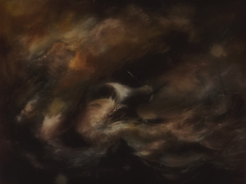 Named contemporary work « Ships in Distress on a Seastorm at the Coast », Made by LA CIGOGNE