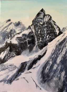 Named contemporary work « Le Cervin (Massif des  Alpes) », Made by MICHEL CROZE