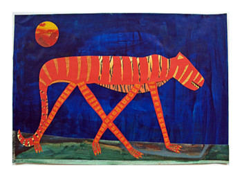 Named contemporary work « Tiger, Urheberrecht Katharina Kretschmer », Made by KATHARINA KRETSCHMER