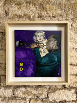 Named contemporary work « Miles and Jeanne », Made by FRANçOIS RENé