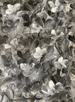 Named contemporary work « Fleurs monochrome », Made by PATHOUY