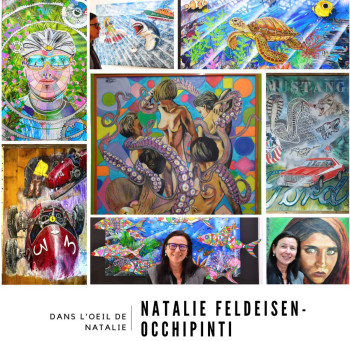 Named contemporary work « "Dans l'œil de Natalie" Feldeisen Occhipinti », Made by DANS L'OEIL DE NATALIE