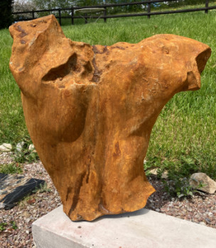 Named contemporary work « DOS CORTEN », Made by CELEREAU