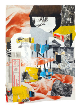 Named contemporary work « Collage du 26 novembre 2024, numéro 1, dit du "jour 9" », Made by NICOLAS BRUNET