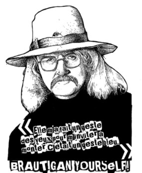 Named contemporary work « Brautigan yourself », Made by DIWAY