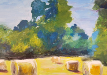 Named contemporary work « les foins », Made by CHRISTIAN MAYNE