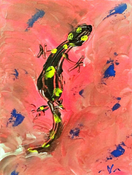 Named contemporary work « Gecko », Made by ARTBYTATAV