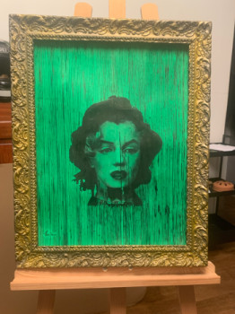 Named contemporary work « Marilyn in the matrix », Made by THEE DAVE