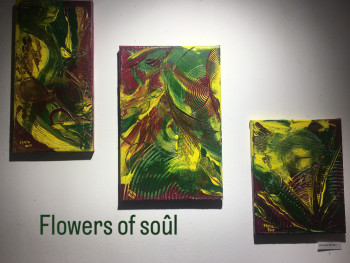 Named contemporary work « Flowers of soul », Made by M DE M